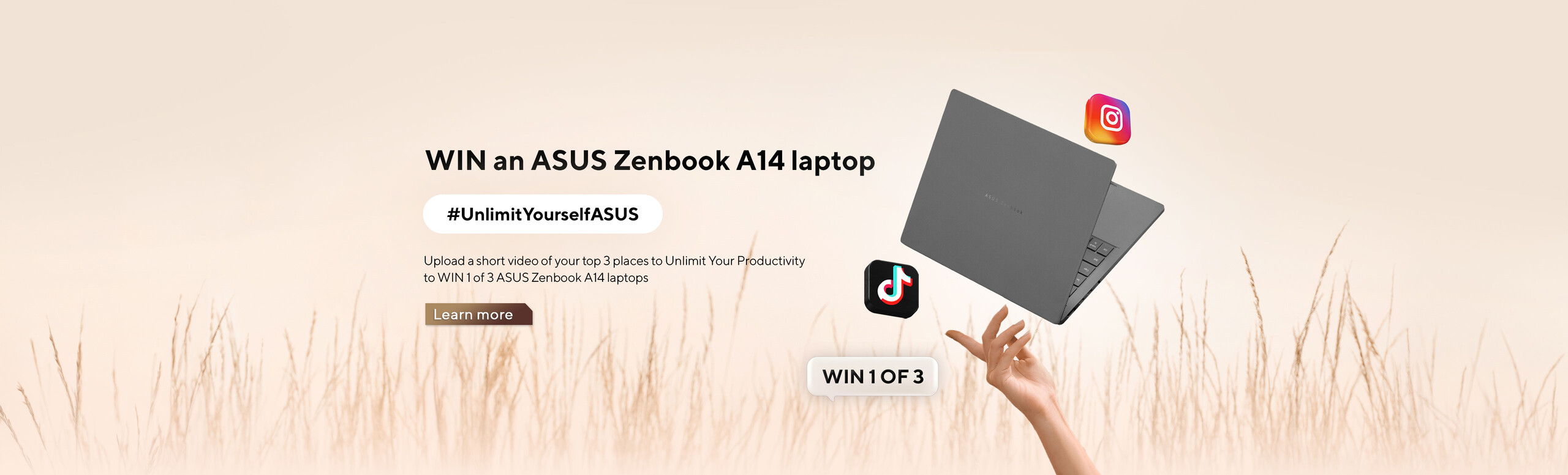 WIN an ASUS Zenbook A14 laptop