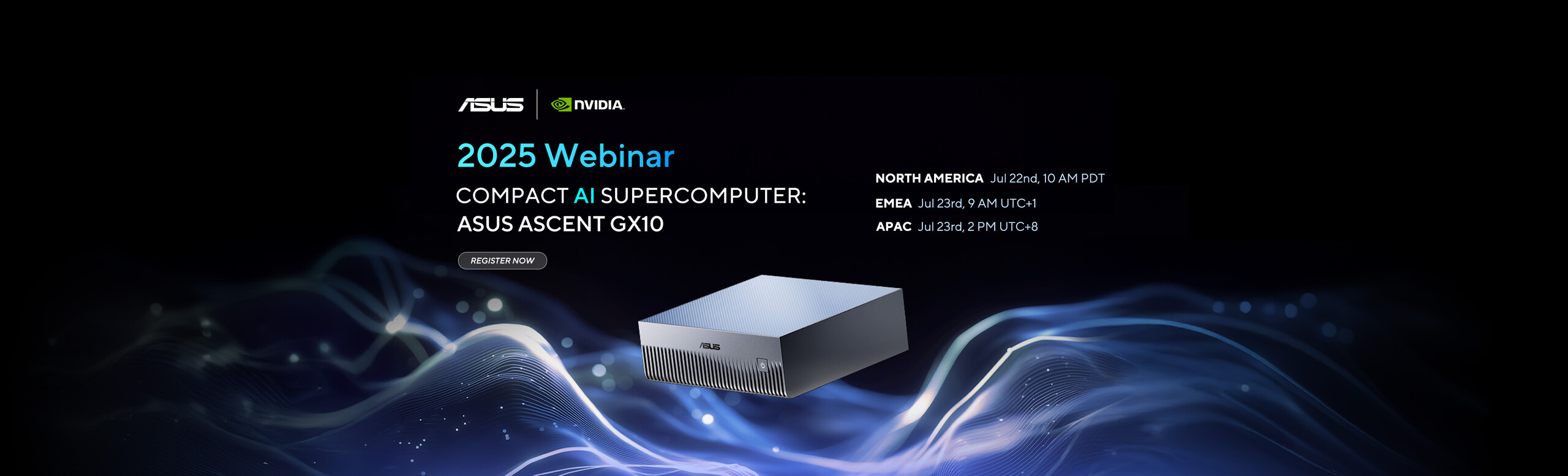 ASUS Ascent GX10 banner (Webinar)