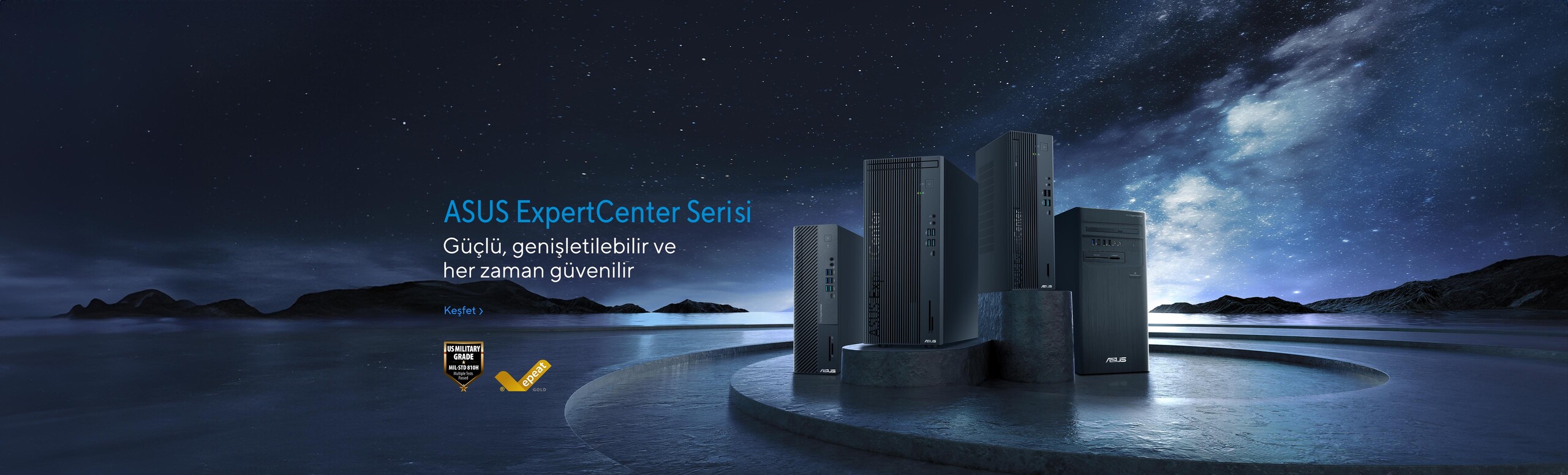 ASUS ExpertCenter Serisi - Güçlü, genişletilebilir ve her zaman güvenilir