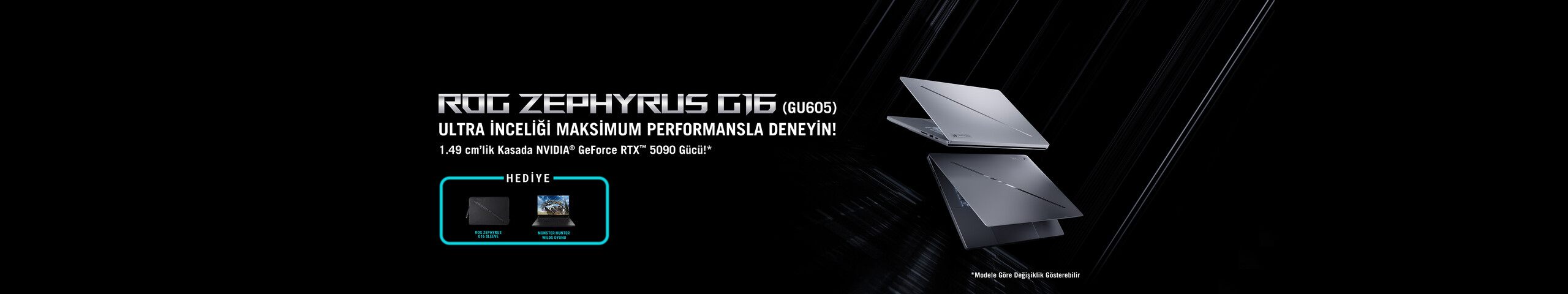 ROG Zephyrus G16  GU605 - Ultra inceliği maksimum performansla deneyin