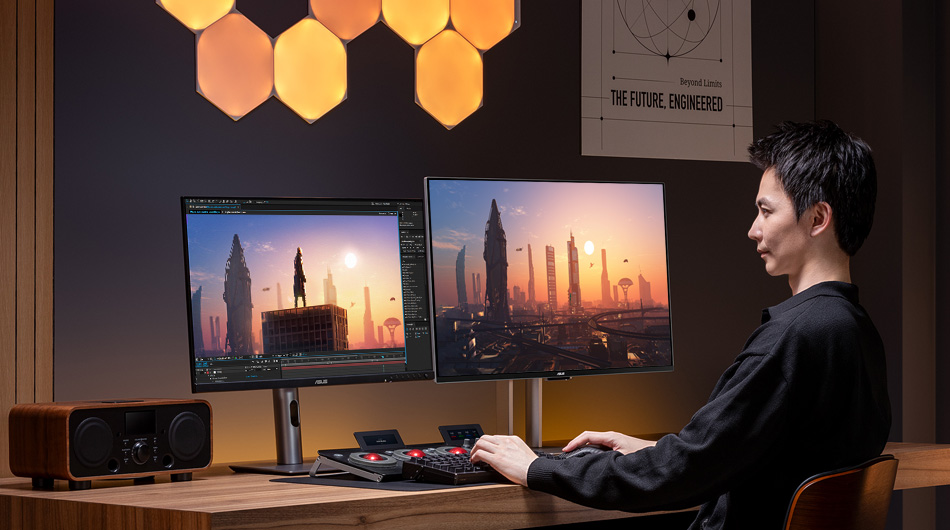 One professional film producer calibrates his work using ProArt monitors