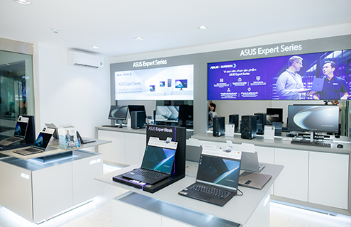 góc trải nghiệm tại asus exclusive store