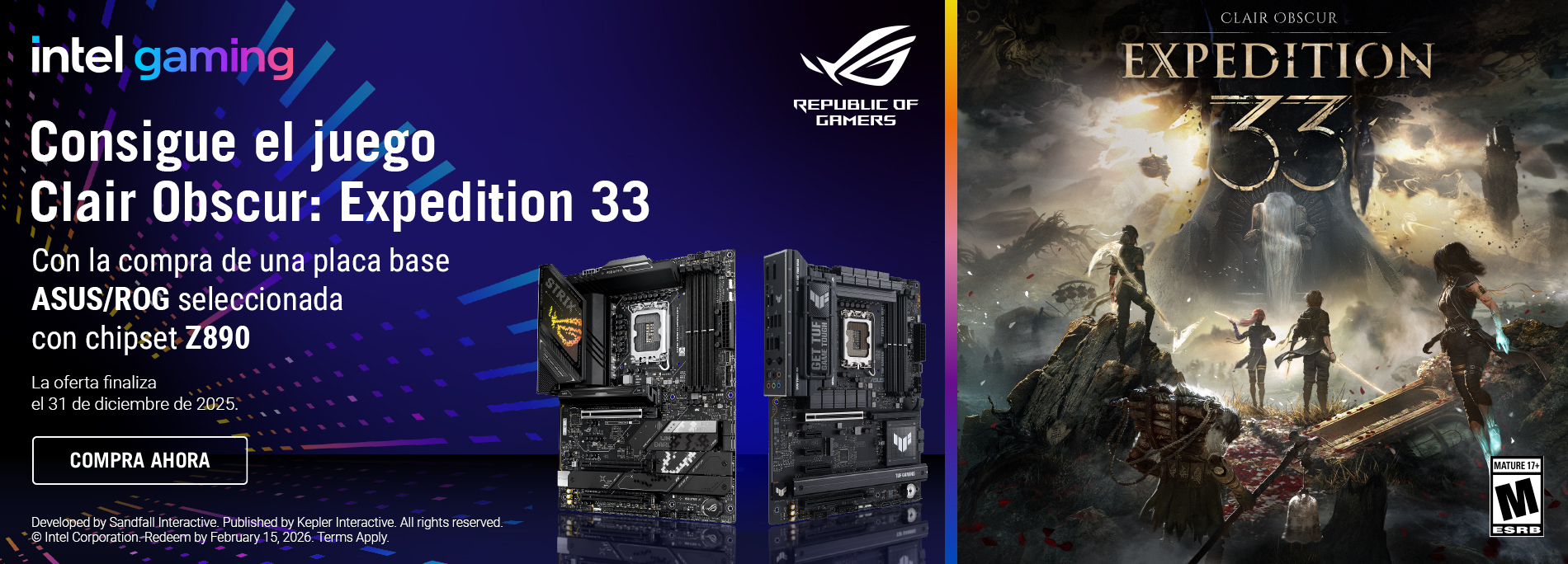 [ASUS x Intel] Expedition 33 Game Code Redemption