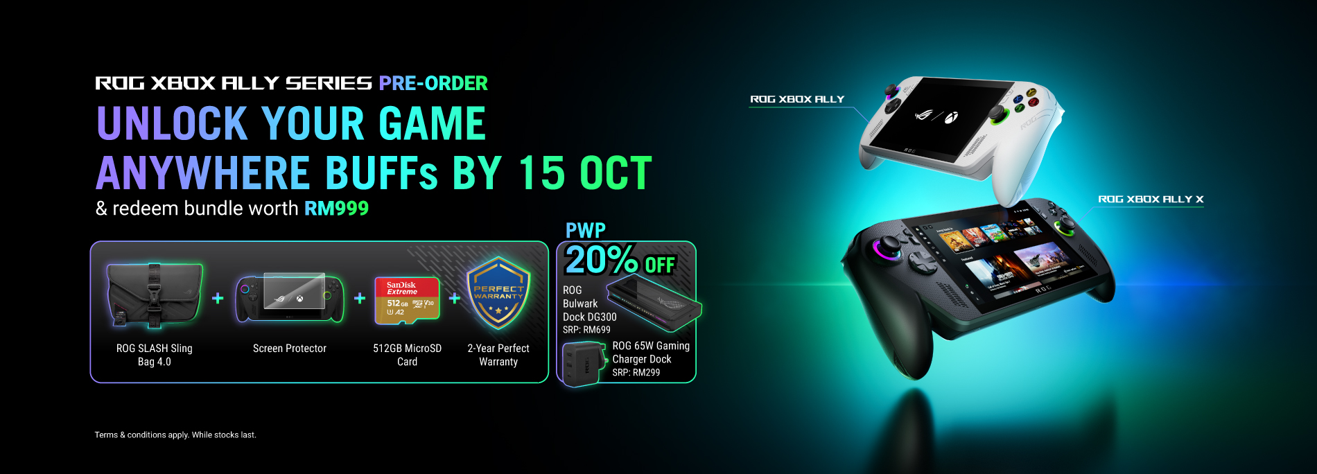 Pre-Order ROG Xbox Ally Series and redeem bundle worth RM999!