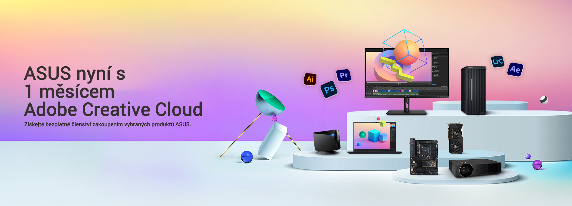 ASUS Now with 1 Month of Adobe Creative Cloud 