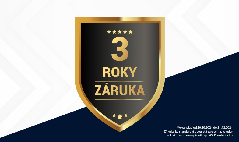 ASUS predĺžená záruka na 3 roky