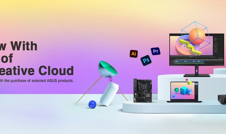 ASUS ahora con 3 meses de Adobe Creative Cloud (por un valor de 238,47 $).