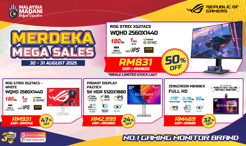 Merdeka Monitor Mega Sales