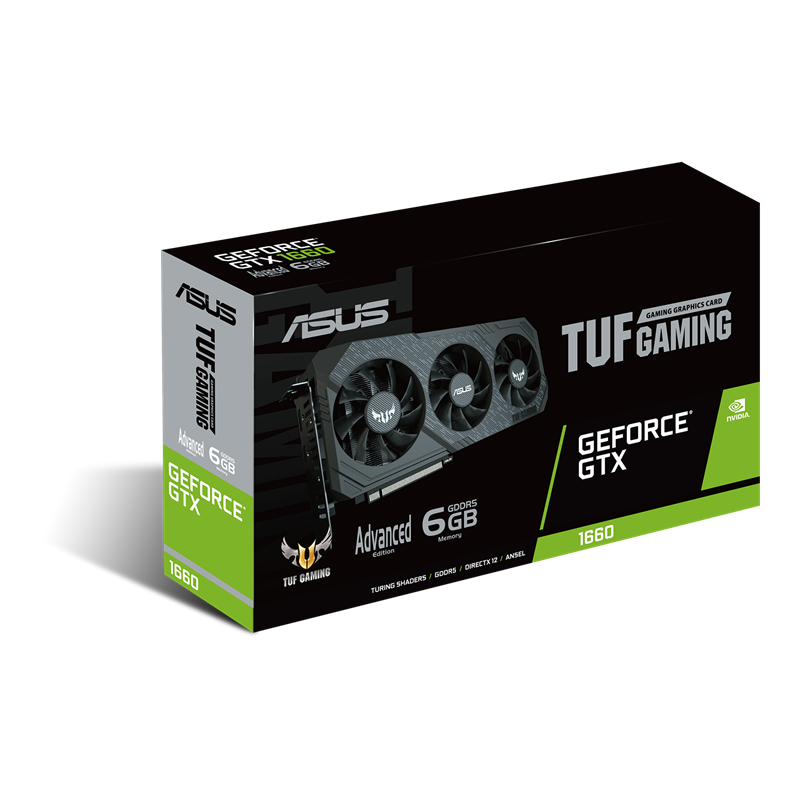 ASUS TUF Gaming X3 GeForce GTX 1660 Advanced edition 6GB GDDR5 Packaging