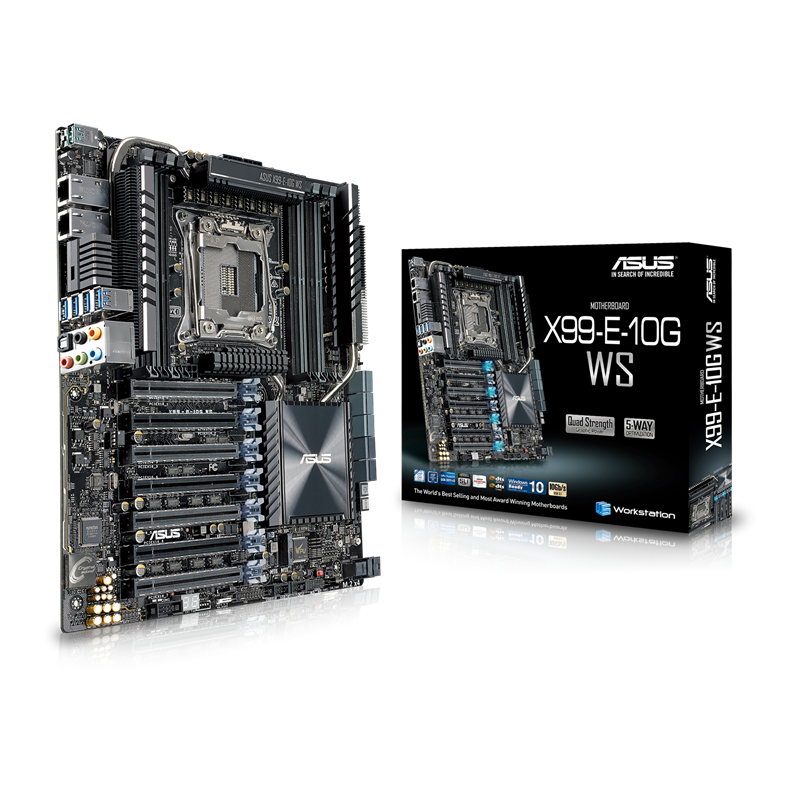 X99-E-10G WS motherboard and packaging