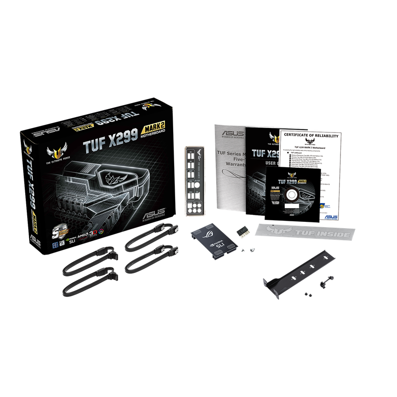 TUF X299 MARK 2 motherboard, what’s inside the box