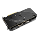 ASUS TUF Gaming X3 GeForce GTX 1660 Ti 6GB GDDR6 graphics card, angled rear view