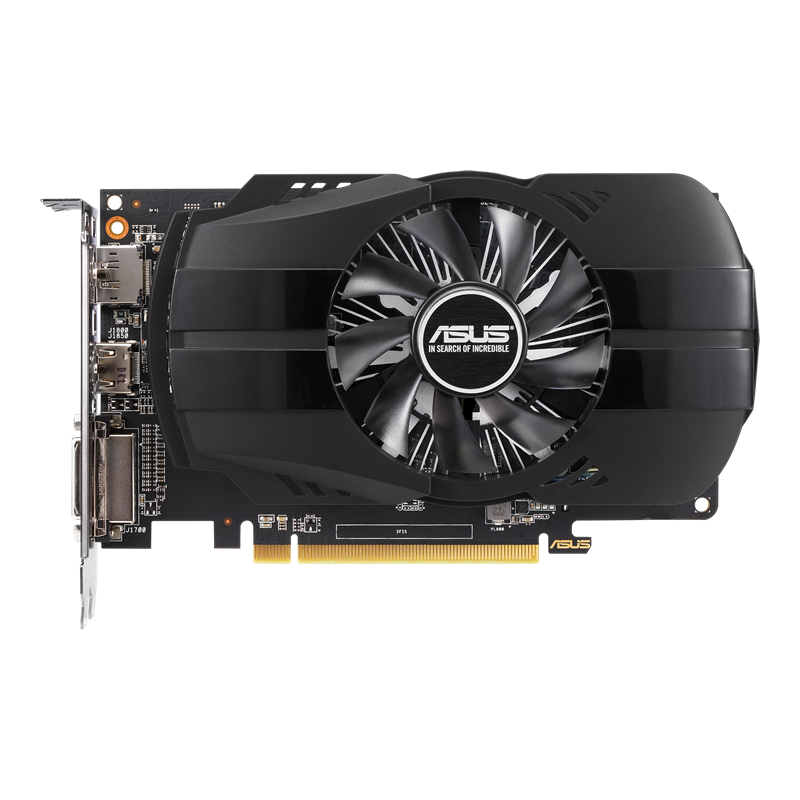 ASUS Phoenix Radeon™ RX 550 graphics card with AMD logo, front view