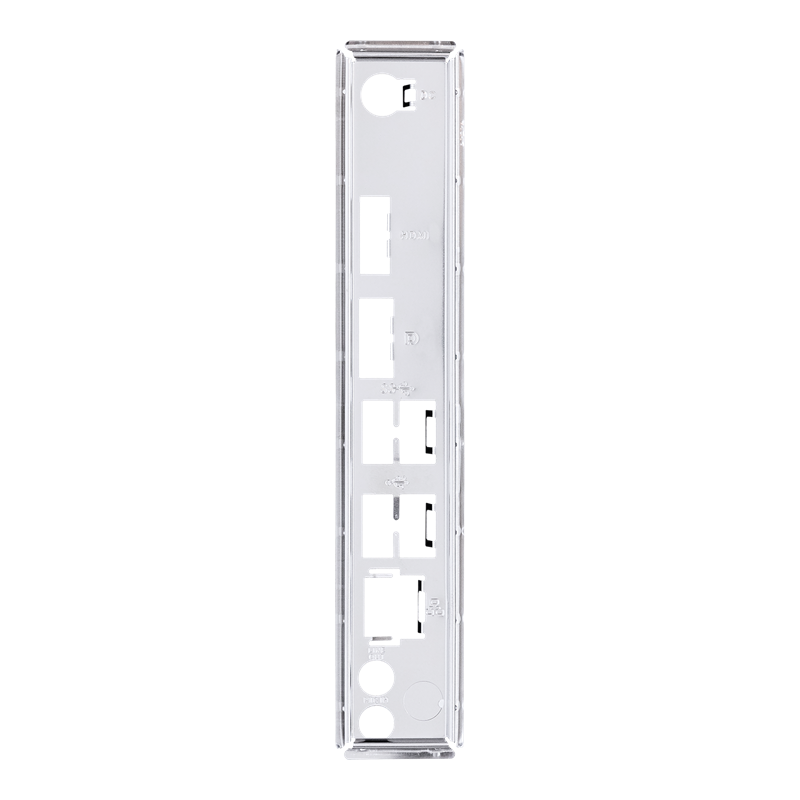PRIME H310T R2.0 motherboard, I/O ports shield view