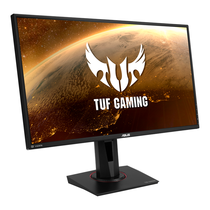 TUF Gaming VG27BQ, front view, tilted 45 degrees