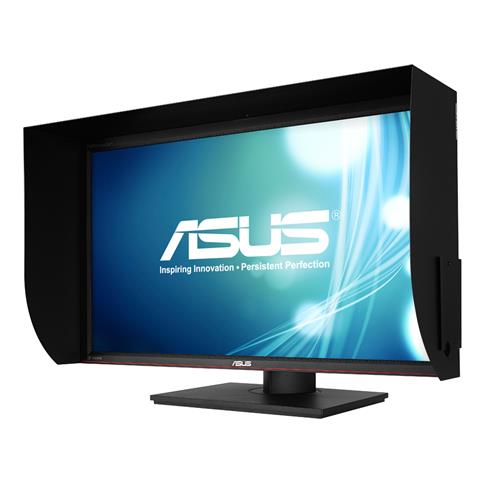 ProArt Display PA279Q, front view, tilted 45 degrees