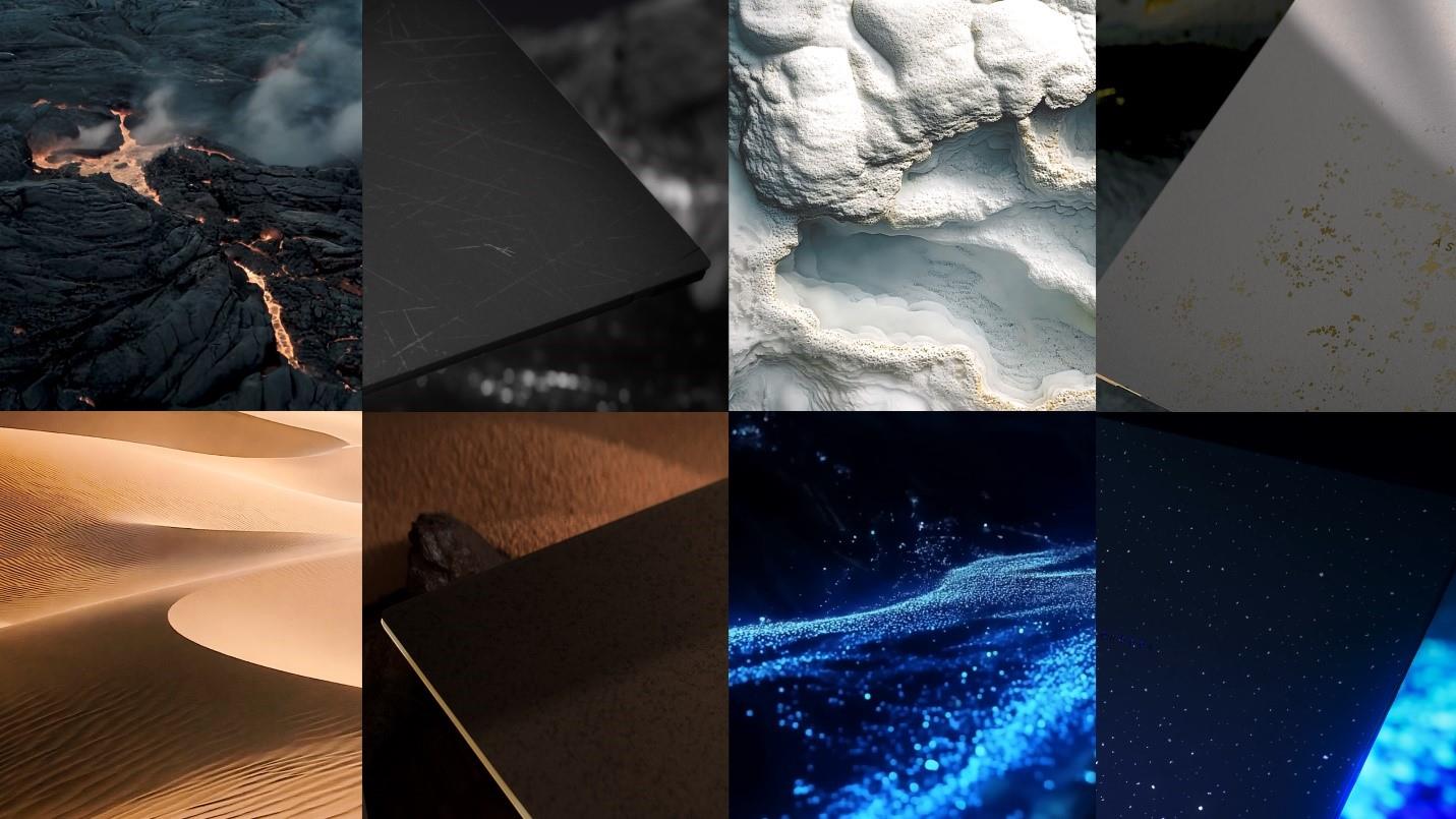 Various environmental scenes arranged in two rows