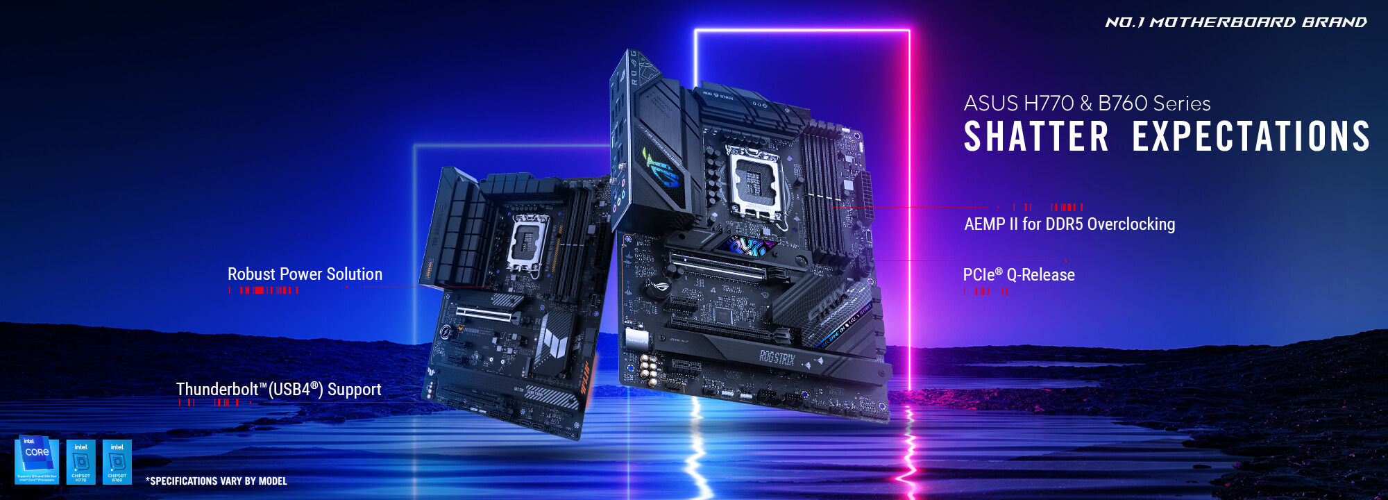 ASUS H770 & B760 Series - DÉPASSER LES ATTENTES