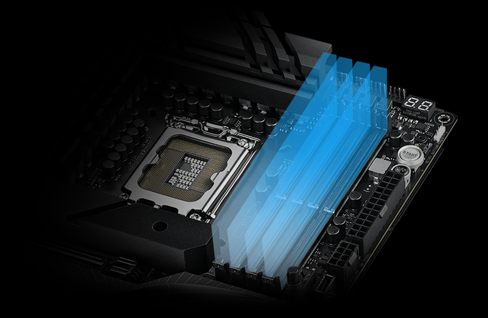Illustration de l'image pour la mémoire DDR5 Amélioration avec ASUS Enhanced Memory Profile II