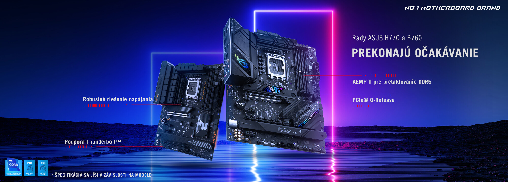 Rady ASUS H770 a B760 – PREKONAJÚ OČAKÁVANIE
