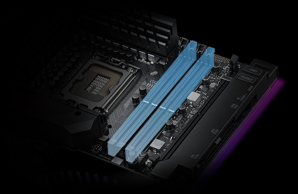 Ilustrácia obrázku pre vylepšenie pamäte DDR5 pomocou profilu ASUS Enhanced Memory Profile II