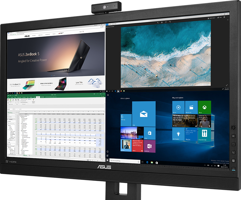 ASUS MultiFrame keeps your desktop neat and organized, helping you manage multiple windows simultaneously.