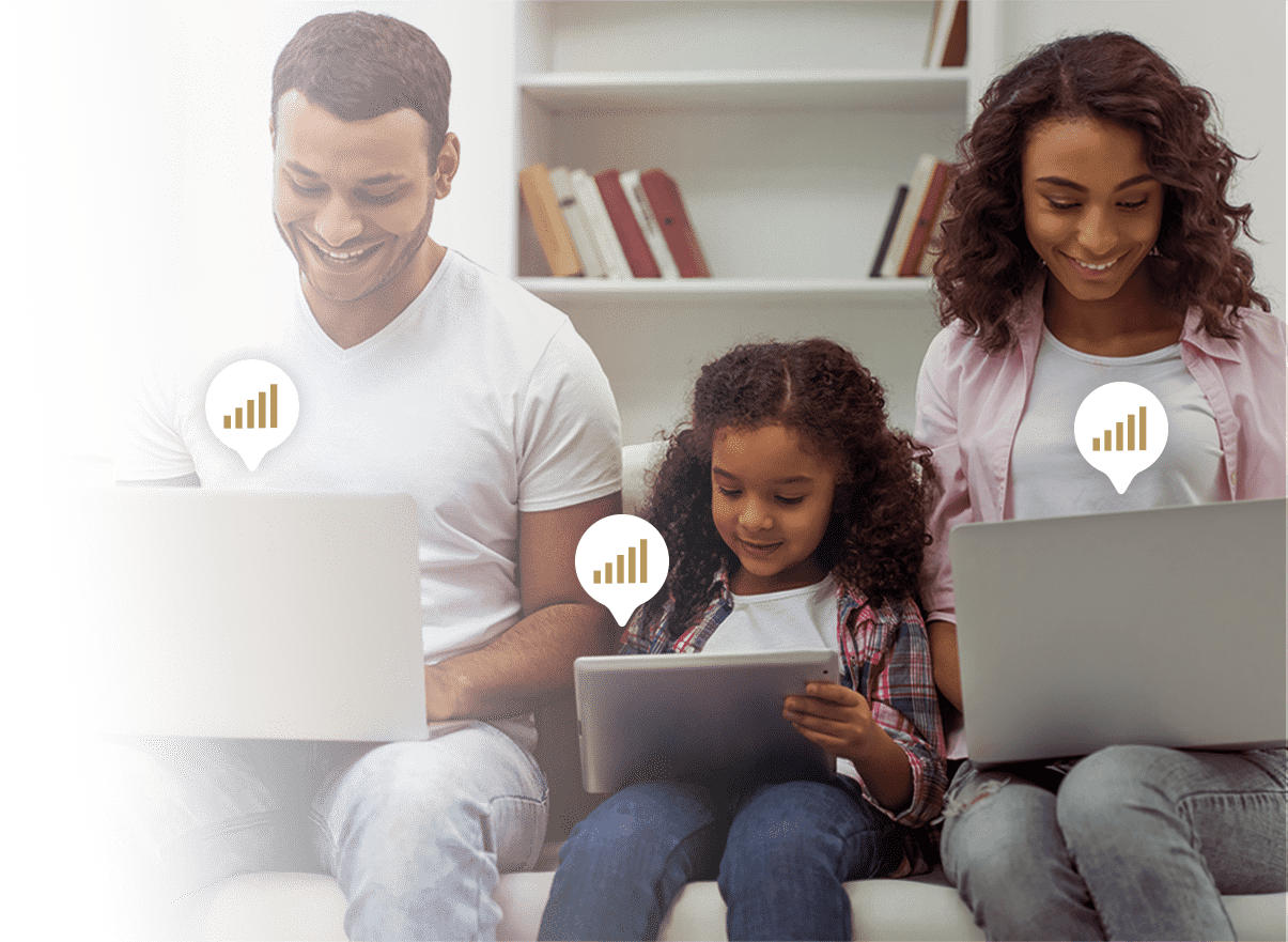 ASUS RT-AC65 supports MU-MIMO, which provides full wifi speed on multiple devices simultaneously.